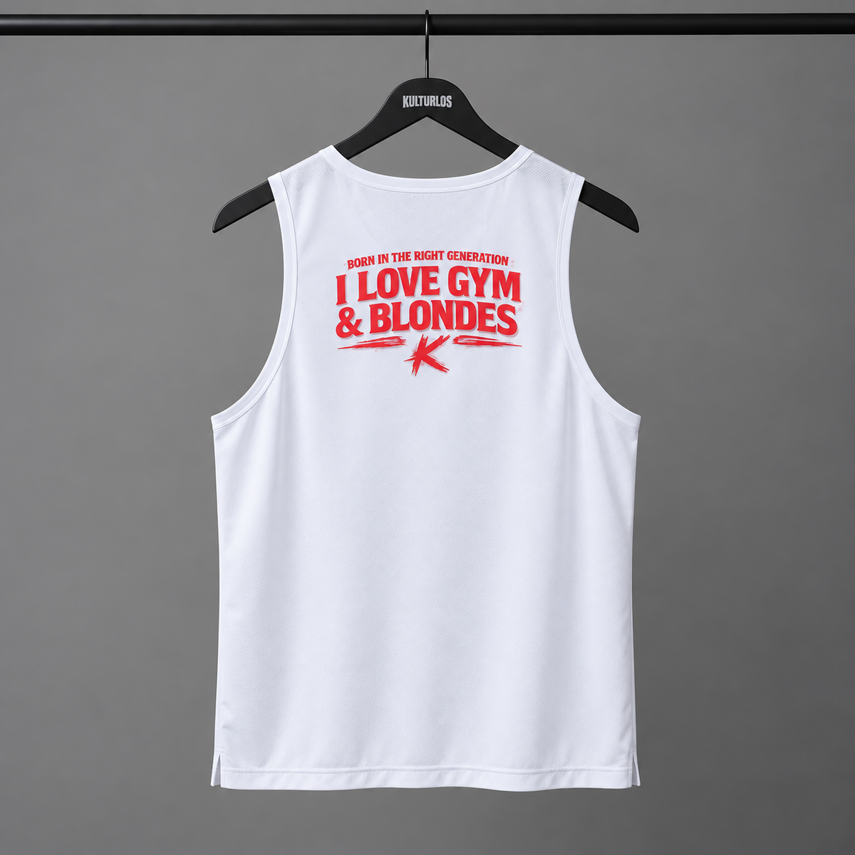 BORN IN THE RIGHT GENERATION - Herren Performance Tank Top