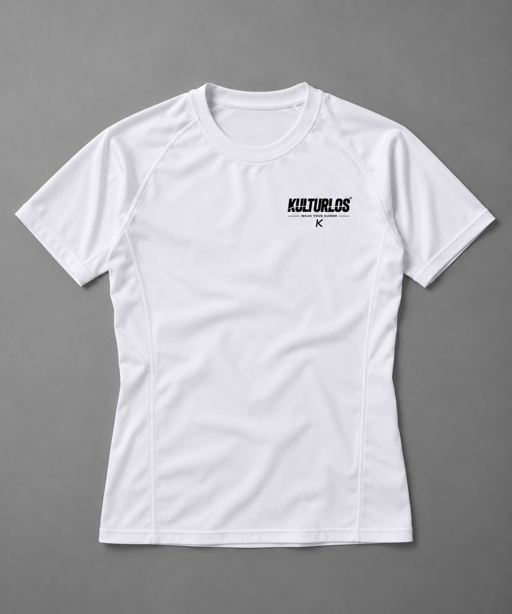 Herren Athletic Compression Shirt – Weiß